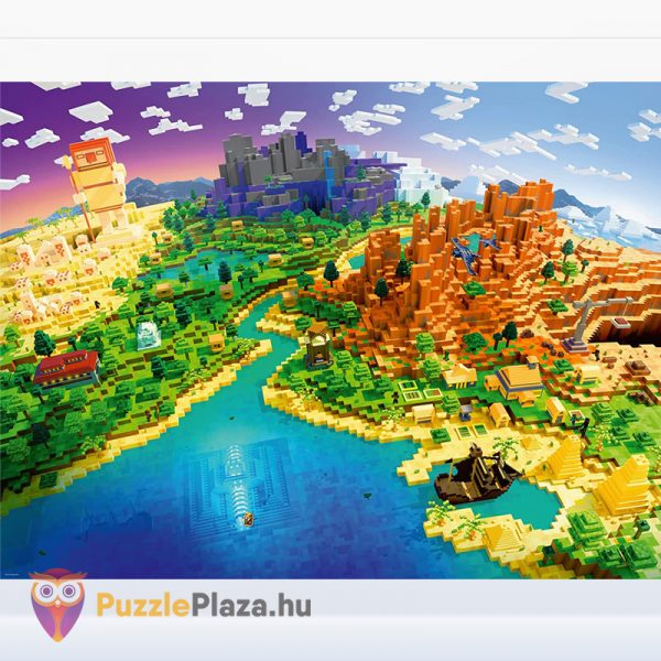 A Minecraft világa puzzle képe - 1500 db - Ravensburger 17189