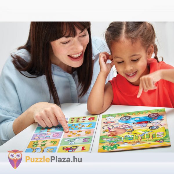 Keress és találj: Szám tanulós fejlesztő puzzle, játék közben - 2x10 db - Orchard Toys