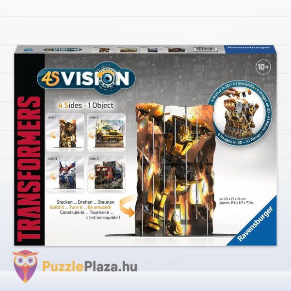 Transformers 3D puzzle: 4 oldalas, 41 darabos - Ravensburger 180493