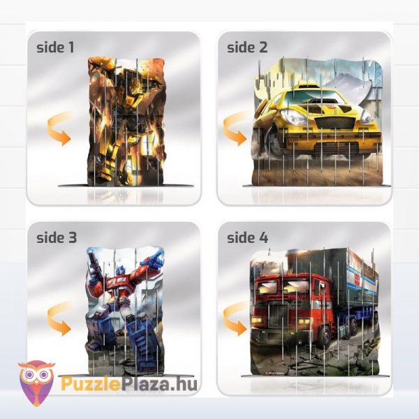 Transformers 3D puzzle változatok: 4 oldalas, 41 darabos - Ravensburger 180493