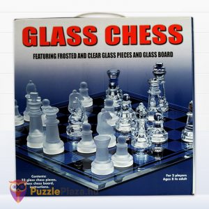 Üveg sakk készlet, többféle méretben (20x20 és 35 x 35 cm)