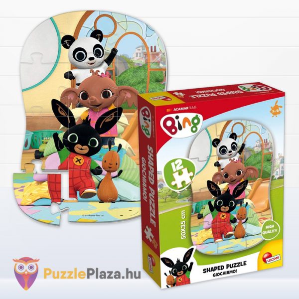 Bing nyuszi puzzle: Játsszunk! Első kirakós játék képe és doboza - 12 db - (Giochiamo!, Lisciani 74723)