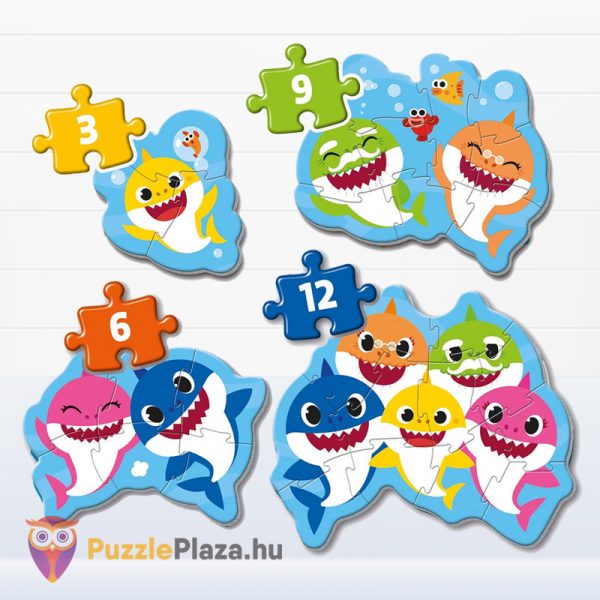 Első kirakós Baby Shark puzzle képei - Clementoni My First Puzzle 20828