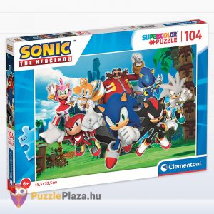 Sonic, a sündisznó puzzle - 104 db - Clementoni SuperColor 27159