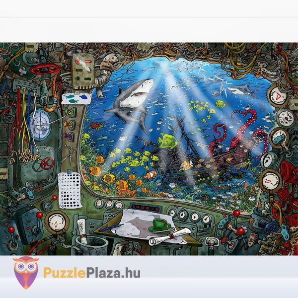 Tengeralattjáró szabadulós kirakó képe - 759 db - Ravensburger Exit Puzzle 19953