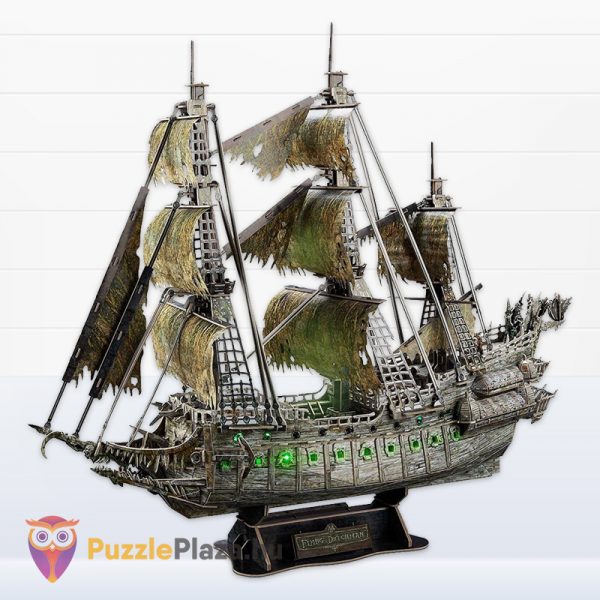 A bolygó hollandi 3D hajó puzzle (LED világítással) - 360 db - CubicFun