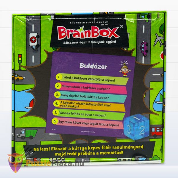 BrainBox: Közlekedés, memória fejlesztő játék hátulról