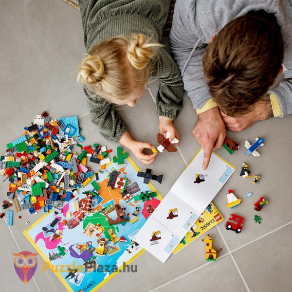 Lego Classic 11015: A világ körül, építés közben