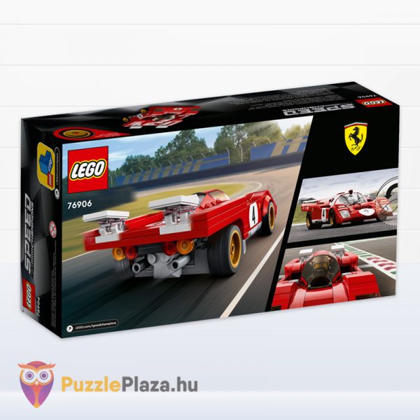 Lego Speed Champions 96906: 1970-es Ferrari 512 M doboza, hátulról