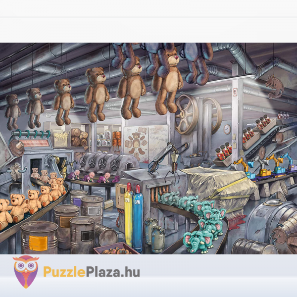 Játékgyár szabadulós kirakó képe - 368 db - Ravensburger Exit Puzzle 16484