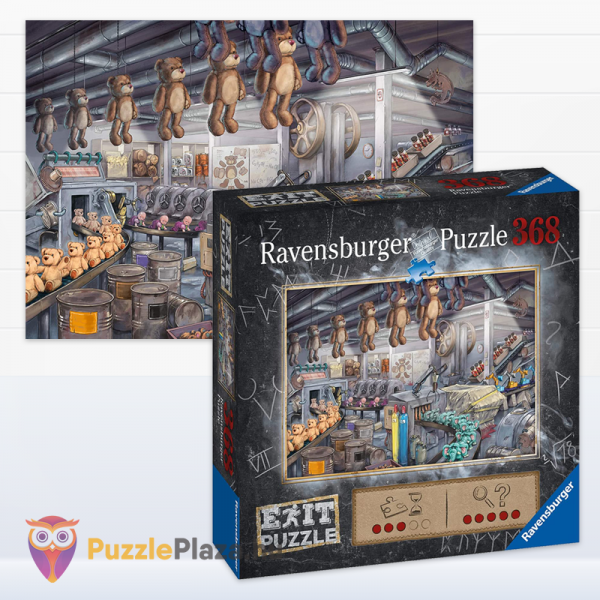 Játékgyár szabadulós kirakó képe és doboza - 368 db - Ravensburger Exit Puzzle 16484