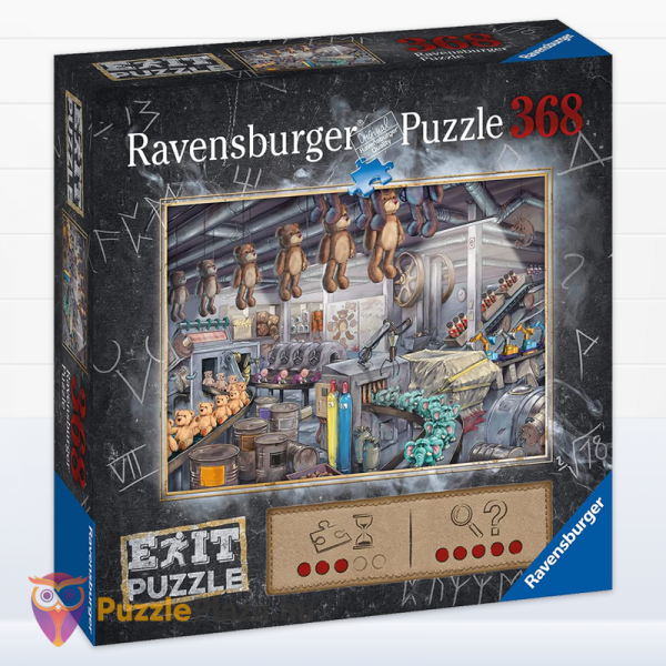 Játékgyár szabadulós kirakó, oldalról - 368 db - Ravensburger Exit Puzzle 16484