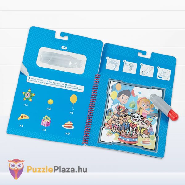 Mancs Őrjárat (Chase): Rajzolás vízzel kreatív rajzoló szett kinyitva - Melissa & Doug Water Wow!