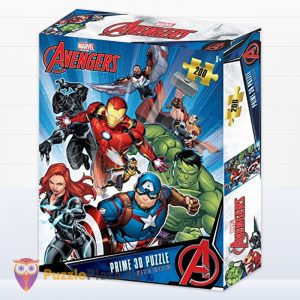 Marvel: Bosszúállók (Avengers), 200 db-os hologramos 3D hatású puzzle (33032)