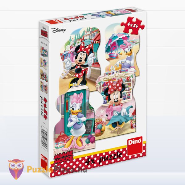 Mickey egér és barátai: Minnie egér és Daisy kacsa puzzle, 4×54 db (Dino, 333253)