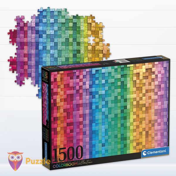 Pixelek puzzle képe és doboza 1500 db (Clementoni ColorBoom kollekció, 31689)