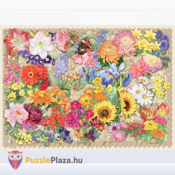 Gyönyörű virágok puzzle képe (1000 db), Ravensburger 16762