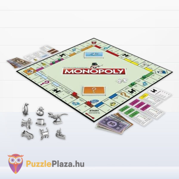 Klasszikus Monopoly társasjáték tartalma (új kiadás)