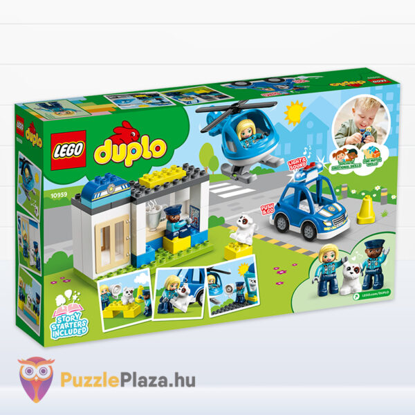 Lego Duplo 10959: Rendőrkapitányság és helikopter, hátulról