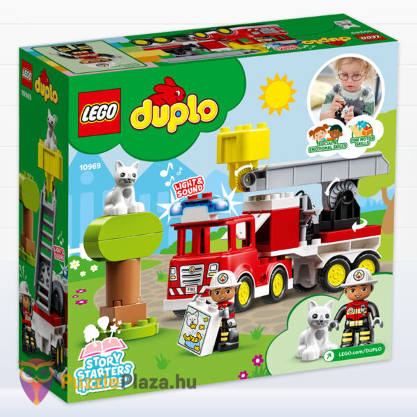 Lego Duplo 10969: Tűzoltóautó, hátulról