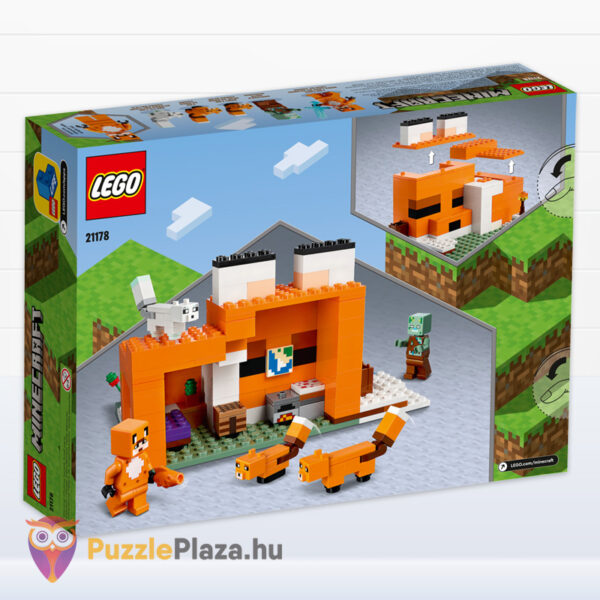 Lego Minecraft 21178: A rókaházikó, hátulról