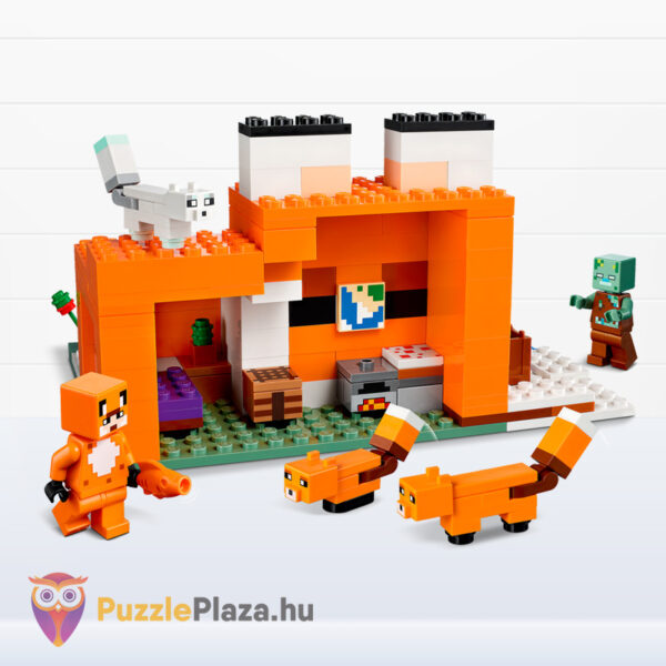 Lego Minecraft 21178: A rókaházikó, játék közben