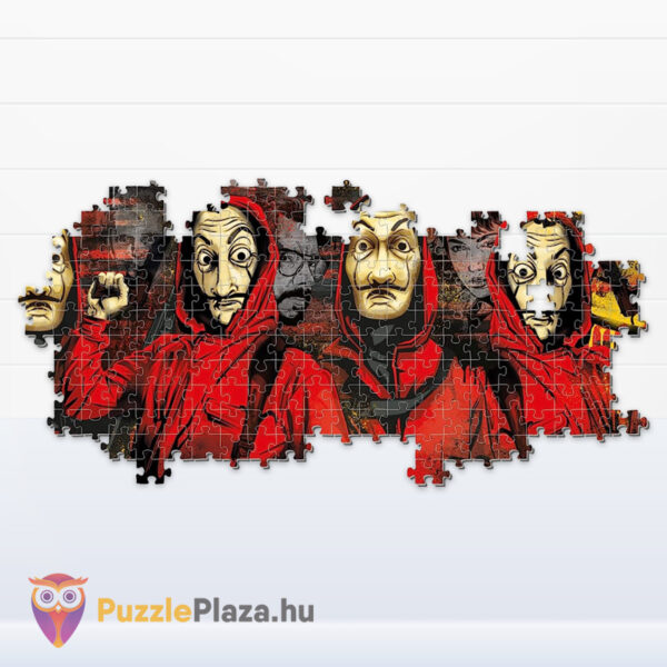 A nagy pénzrablás panoráma puzzle részlete (La Casa De Papel), 1000 db, Clementoni 39545