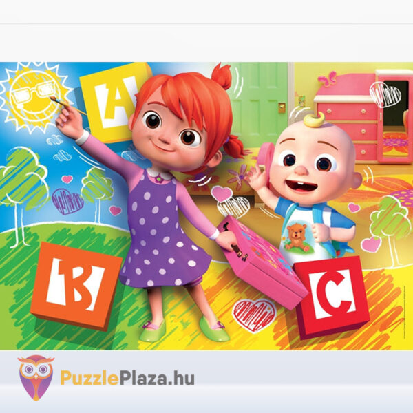 Cocomelon puzzle első kirakott képe, 3 x 48 db (Clementoni SuperColor 25273)