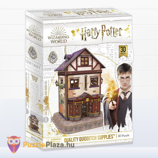 Harry Potter 3D puzzle doboza: Kviddics a javából sportszaküzlet és bájital bolt az Abszol úton, 71 db-os (CubicFun)