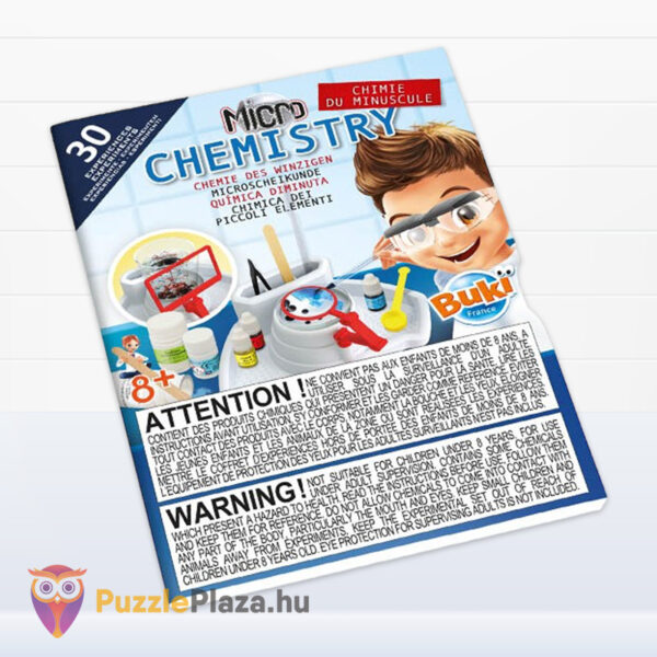 Kémiai labor munkaállomás kézikönyve: Felfedező tudományos játék nagyító lencsékkel, szemüveggel, 30 kísérlettel (BUKI)