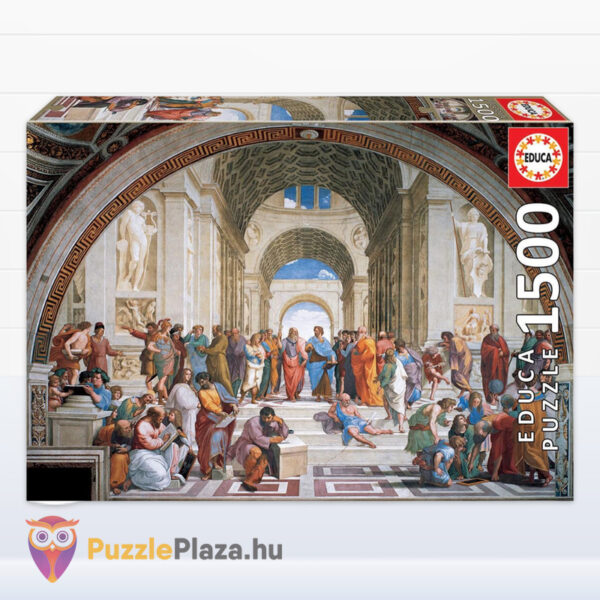 Rafaello: Az athéni iskola puzzle, 1500 db, kirakó ragasztóval (Educa 19273)