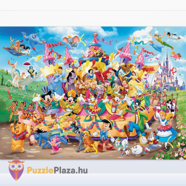 Disney karnevál a klasszikus mesehősökkel, 1000 db-os puzzle képe (Ravensburger 19383)