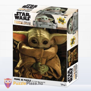 Star Wars: The Mandalorian, Baby Yoda (Grogu) puzzle, 500 db hologramos 3D hatású kirakó (Prime 3D 32645)