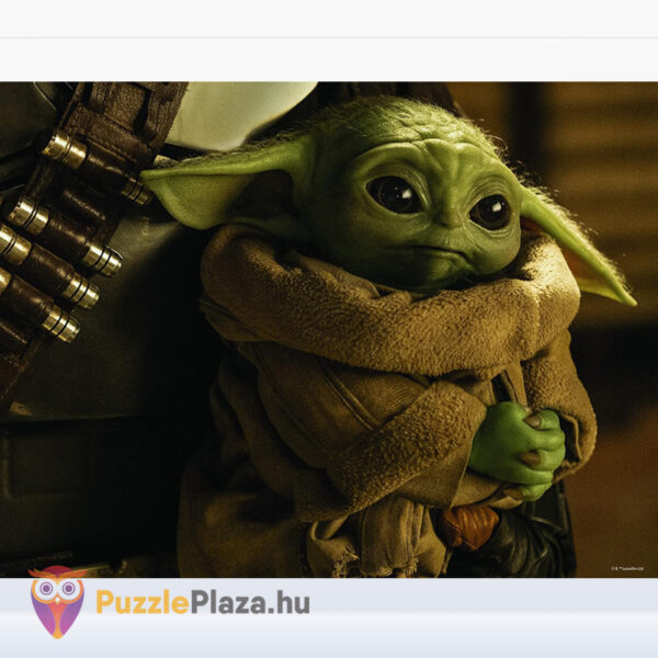 Star Wars: The Mandalorian, Baby Yoda (Grogu) puzzle képe, 500 db hologramos 3D hatású kirakó (Prime 3D 32645)