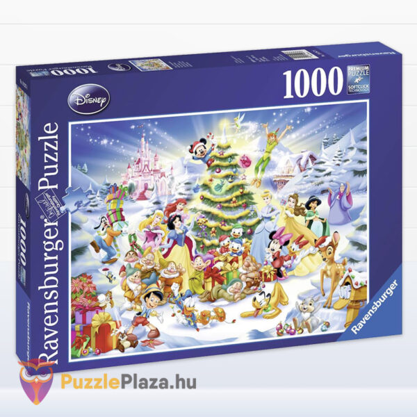 Disney karácsony puzzle a mesehősökkel oldalról, 1000 db (Ravensburger 19287)