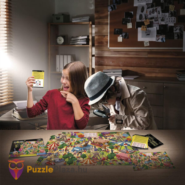 Kapd el a tolvajt! 300 db-os puzzle rejtéllyel gyerekeknek (Clementoni Mixtery 21715)