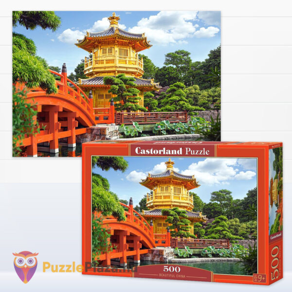 Gyönyörű Kína puzzle képe és doboza, 500 db (Castorland B52172)