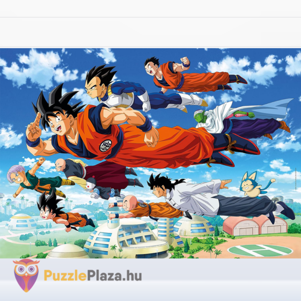 Dragon Ball Super puzzle képe: Kezdődjék a kiképzés, 1000 db (Clementoni 39671)