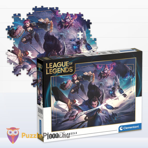 League of Legends puzzle képe és doboza: Yasumo csapata, 1000 db (Clementoni 39669)
