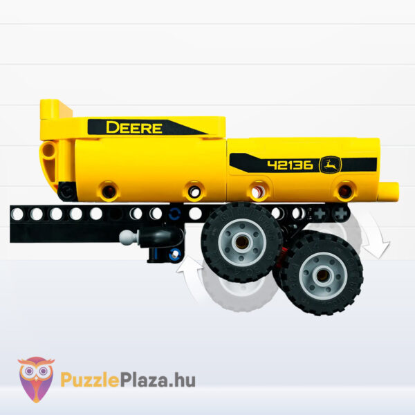 John Deere 9620R: 4WD Traktor billenthető utánfutó (Lego Technic 42136)