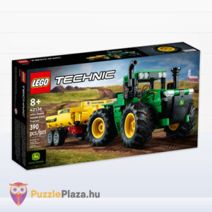John Deere 9620R: 4WD Traktor billenthető utánfutóval (Lego Technic 42136)