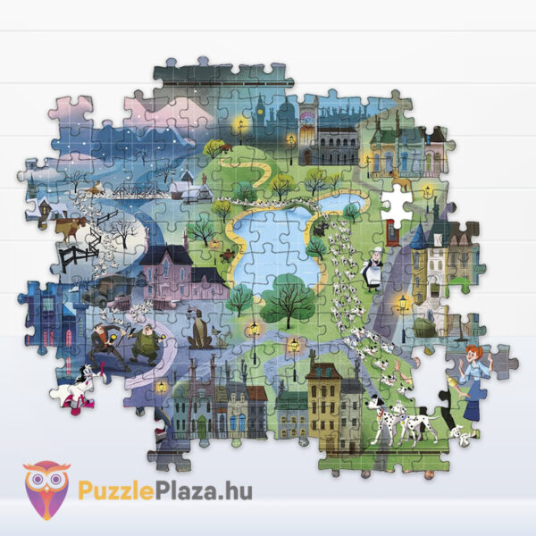 101 kiskutya története a térképen puzzle részlete, 1000 db (Clementoni Story Maps 39665)