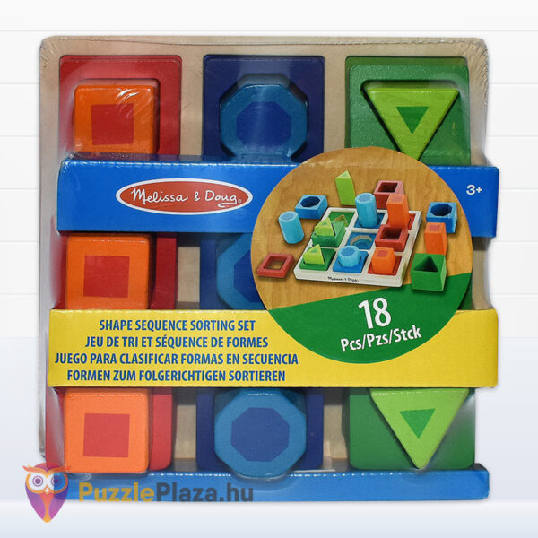 3D formaegyeztető, készségfejlsztő fajáték (18 részes) Melissa & Doug