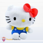 Hello Kitty plüss cica kék ruhában (14 cm)