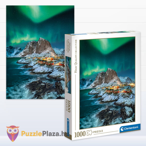 Lofoten-szigetek, 1000 db-os puzzle képe és doboza (Clementoni 39601)