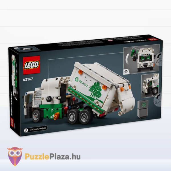 Mack LR elektromos kukásautó doboza hátulról (Lego Technic 42167)