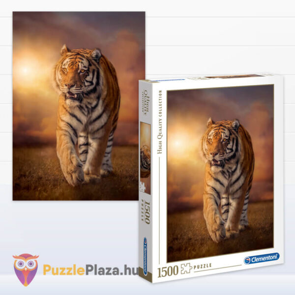 Bengáli tigris puzzle képe és doboza, 1500 db (Clementoni 31806)