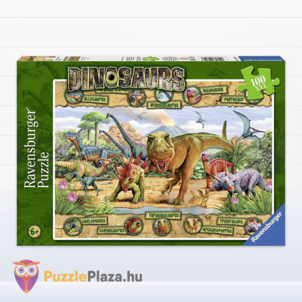 Dinoszauroszok világa puzzle, 100 db (Ravensburger)