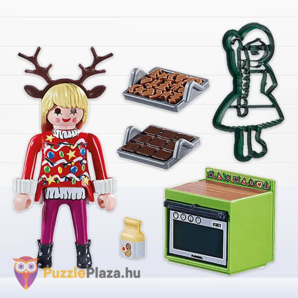 Karácsonyi pékség, ajándék sütemény kiszúróval (Playmobil 70877) tartalma