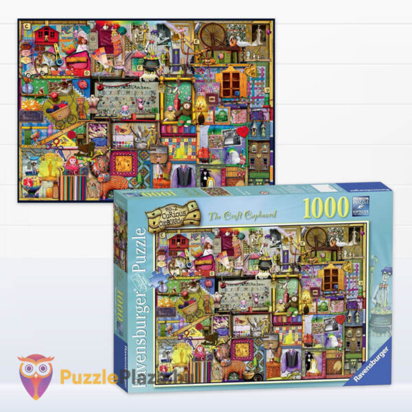 Kézműves szekrény puzzle képe és doboza, Colin Thompson (Ravensburger 19412)